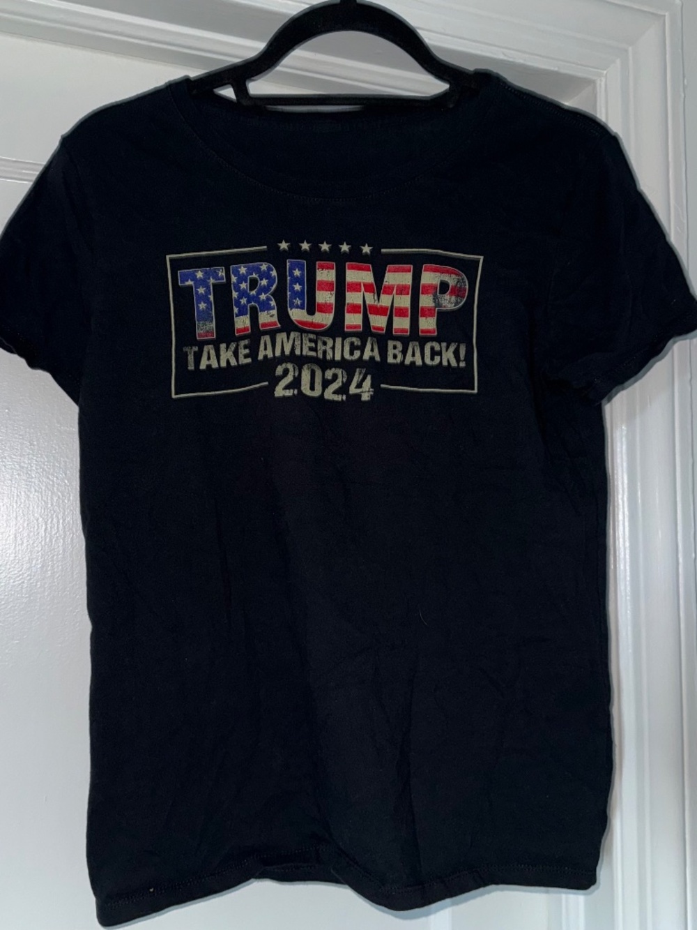 Trump Take America Back 2024 Black T-shirt - S